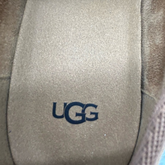 UGG Women’s Suede Platform Oxford Shoes – Chestnut Brown New Without Box - Picture 11 of 12